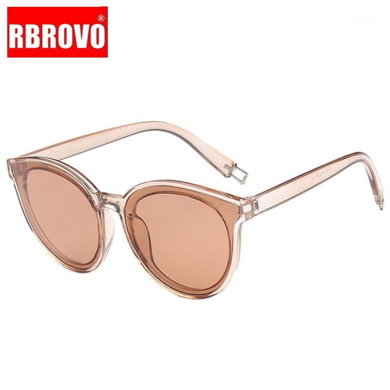 

RBROVO 2020 Vintage Big Frame Sunglasses Women Brand Designer Ocean Lens Retro Sun glasses UV400 Feminino1