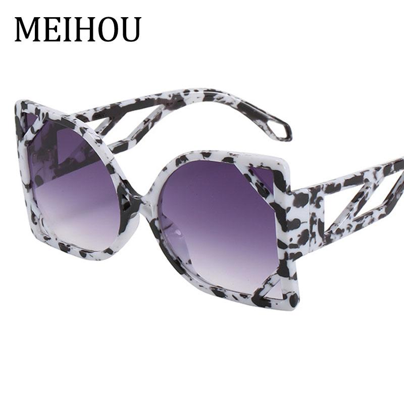 

Sunglasses Unique 2021 Fashion Square Sun Glasses For Women Oversized Gradient Flower Female Big