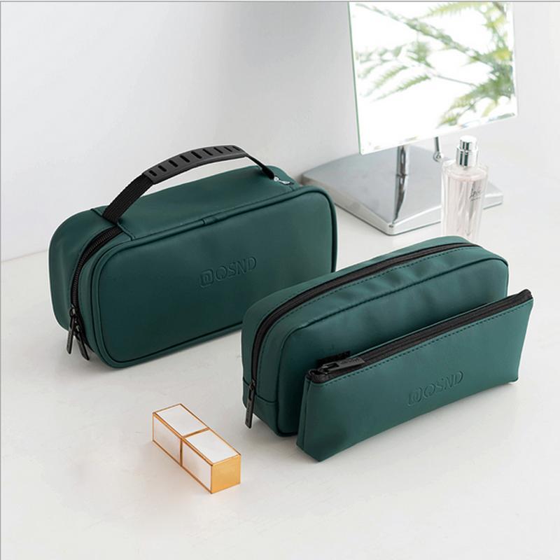 

Waterproof Toiletry Bag 2020 New Makeup Women Bags Travel High Quality Solid Bags Wash Shower Multifunction Multi-layer Cosmetic1, White