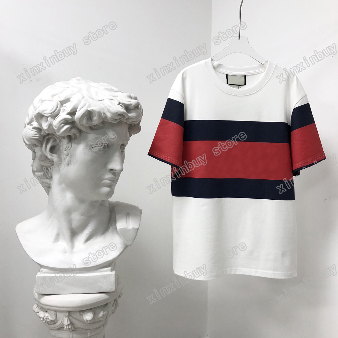 

22ss Men Women Designers T-Shirts tee Music letters print short sleeve Man Crew Neck paris Fashion Streetwear red black S-XL