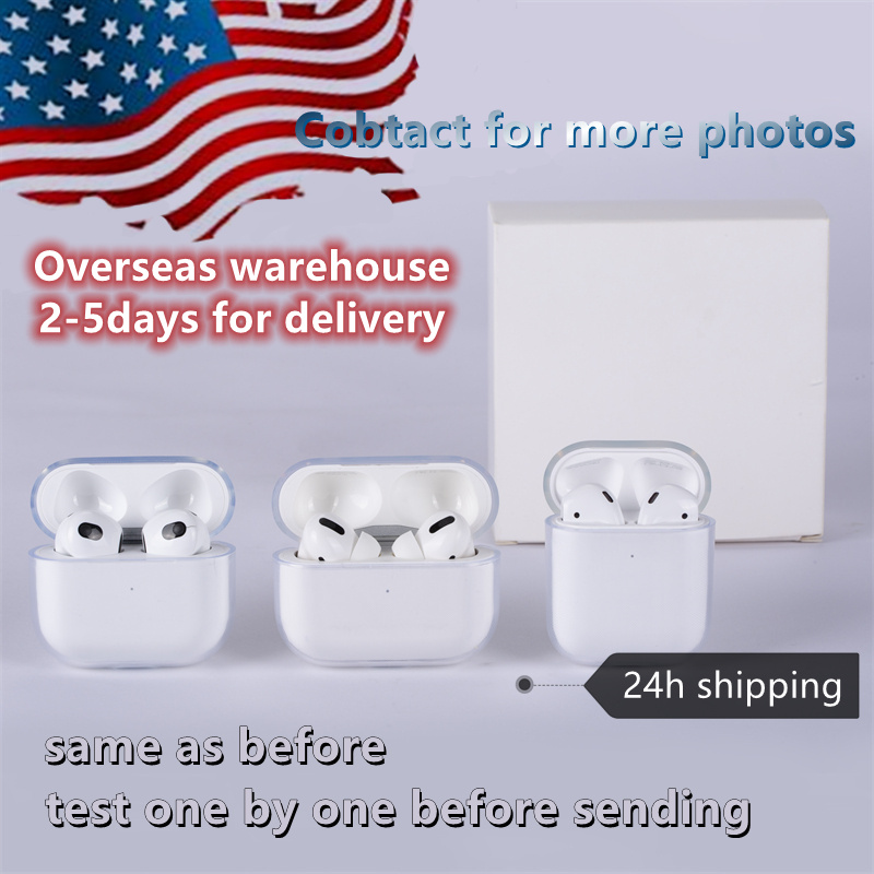 

For apple AirPods Pro 3 sleeve Cover Full Protective Case of airpods 2 and 1 Bluetooth Headset Set Clear Protecter Transparent PC Hard Shell