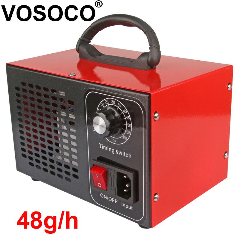 

48g/h Ozone Generator Generator Deodorant Air Purifier Disinfection equipment Remove odor ozonizador Ozonizador Machine Ozono O3