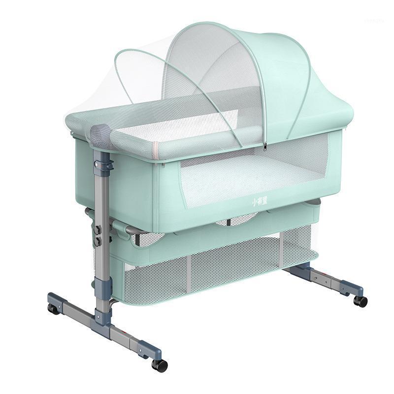 

Baby Cribs Bed With Mosquito Net Removable Born Cot Crib Infant Lounger Travel Girl Portable Bassinet 0-18M