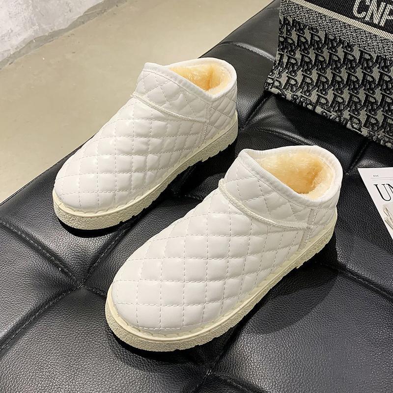 

Rimocy 2021 New Women Casual Waterproof Snow Boots Round Toe Thick Plush Winter Shoes Woman Flat Heels Super Warm Cotton Shoes1, Black