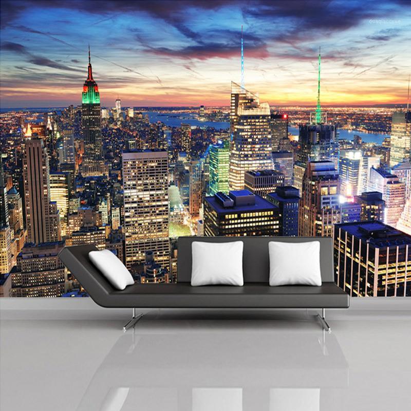 

Drop Shipping Custom Mural Wallpaper European Style 3D Stereoscopic New York City Bedroom Backdrop Photo Wallpaper Home Decor1, As pic