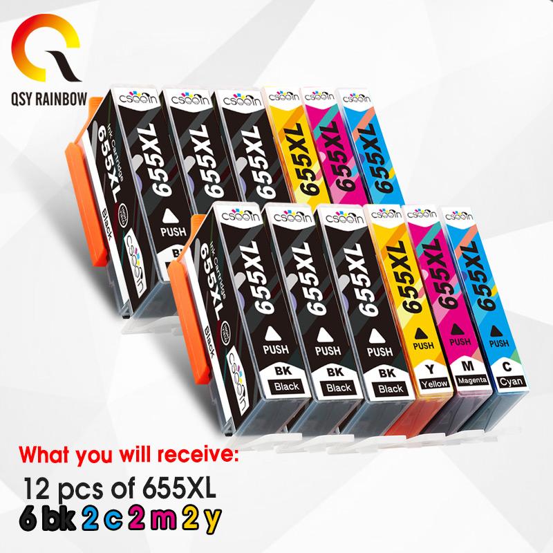 

CMYK SUPPLIES Compatible 655 XL Ink Cartridge for 655 Deskjet 5525 6520 6525 6625 3525 4615 4625 Printer with chip