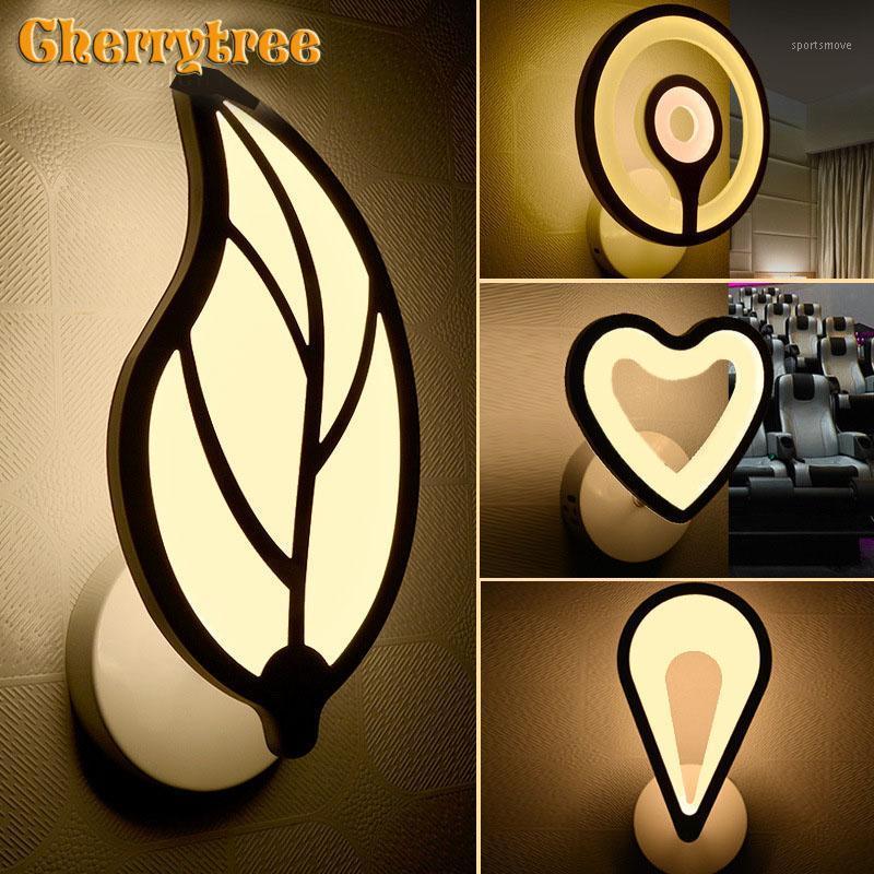 

Modern Wall light wall lamp Leaf/ Heart-shaped Night Light led art Bedside lamp bedroom sconce fixture vanity1