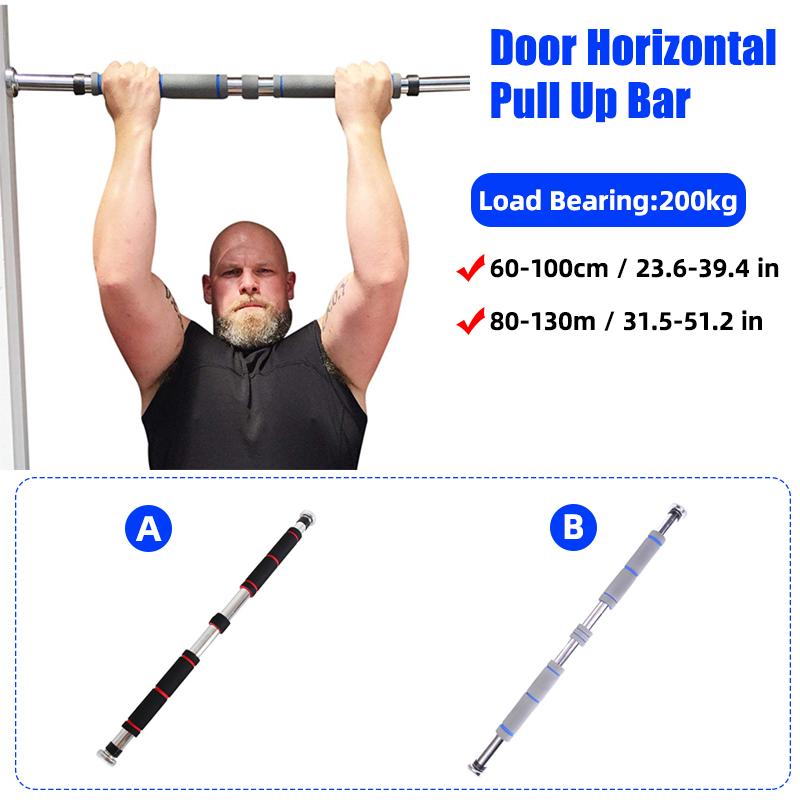 

62-130cm Door Horizontal Bars Adjustable Exercise Gym Chin Up Pull Up Training Bar Sport Fitness Workout Equipments