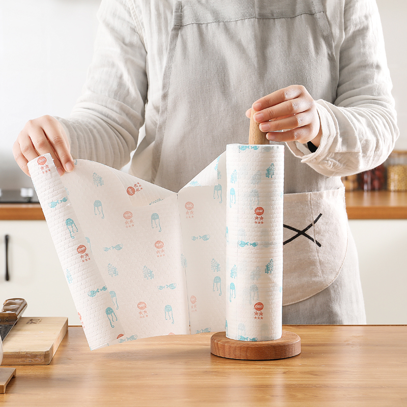 

Dishcloth disposable dishcloth not easy to oil kitchen paper lazy household cleaning can be washed dry and wet