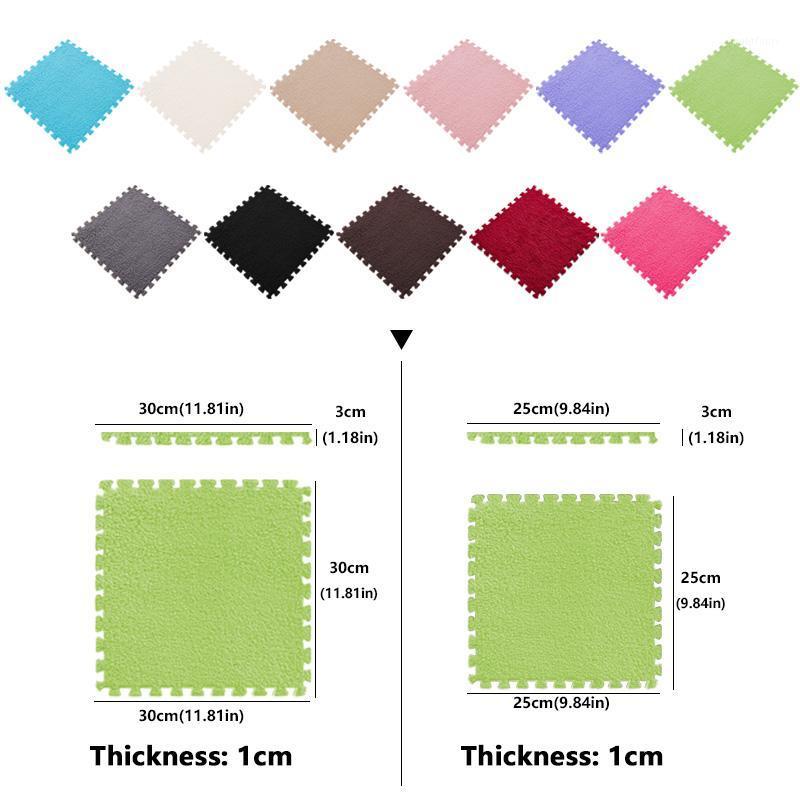 

Top Sale 30*3cm Carpets Living Room Bedroom Children Kids Soft Carpet Magic Patchwork Jigsaw Splice Heads Climbing Baby Playmat1, Pink