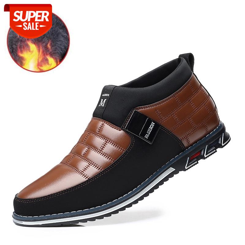 

Men's Leather Ankle Boots Men Autumn Winter Shoes Fashion Large Size Casual Boots Trend Men's Casual accept dropship #9a91