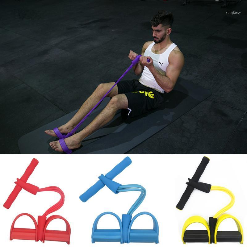 

4 Tube Fitness Elastic Pull Rope Foot Pedal Body Slim Yoga Resistance Bands Workout Latex bands Sport Exercise Fitness Equipment1