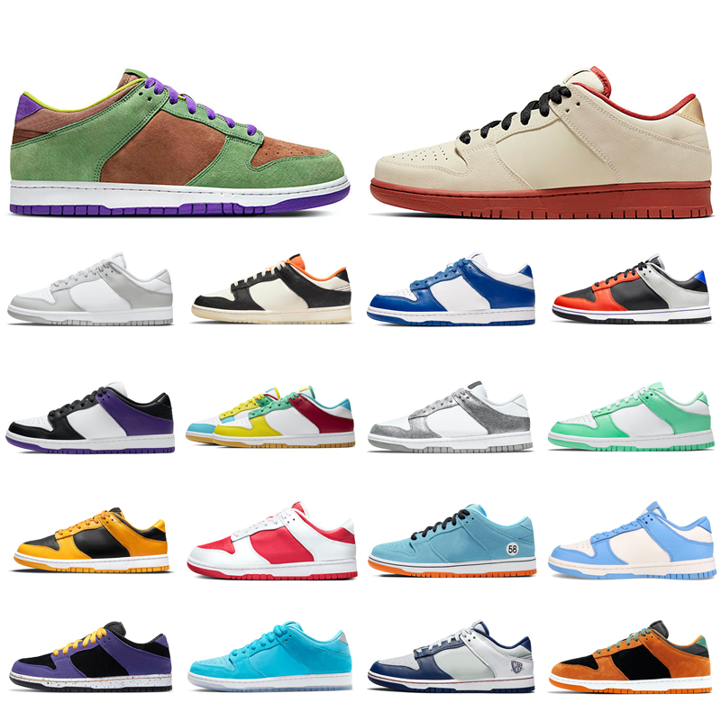 

Fashion Running shoes Latest type designer for man woman Blue Fury Brooklyn Ceramic White Green Noise Veneer Sail Multi Camo Raygun Tie-Dye white Cool, Color 29