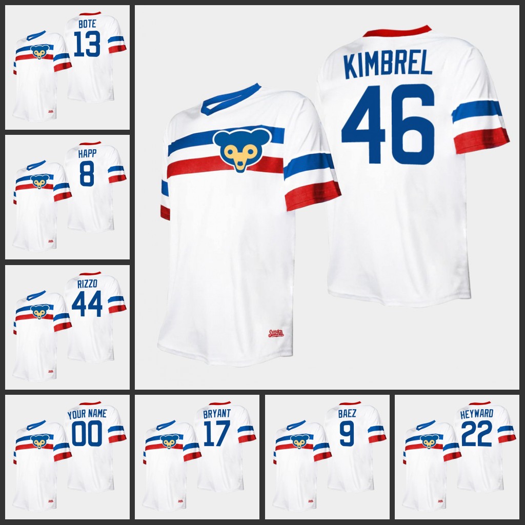 

Chicago's Cubs Jersey Men Women Youth #9 Javier Baez 12 Kyle Schwarber 28 Kyle Hendricks 44 Anthony Rizzo Custom White Cooperstown Collection