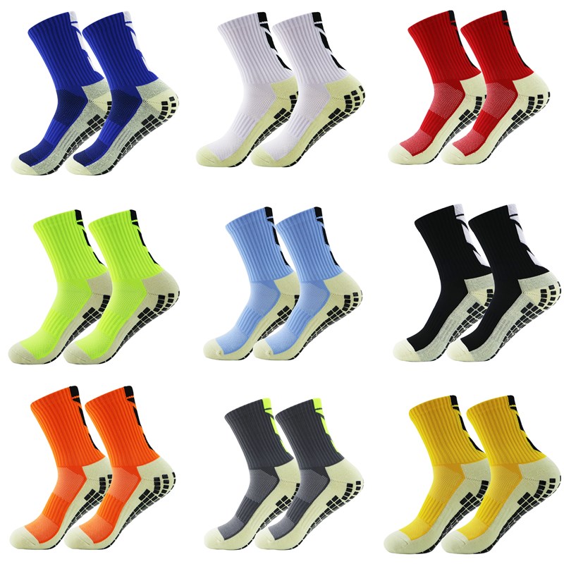 

New Football Socks Men and Women Sports Socks Non-slip Silicone Bottom Soccer Basketball Grip Socks