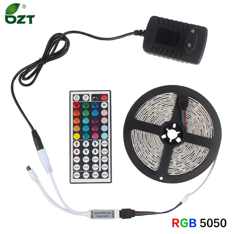 

LED Strip Light RGB Waterproof 12v Flexible Ribbon 5M 10M 15M LED Tape With PowerAdapter Bluetooth WiFi Contoller For Room