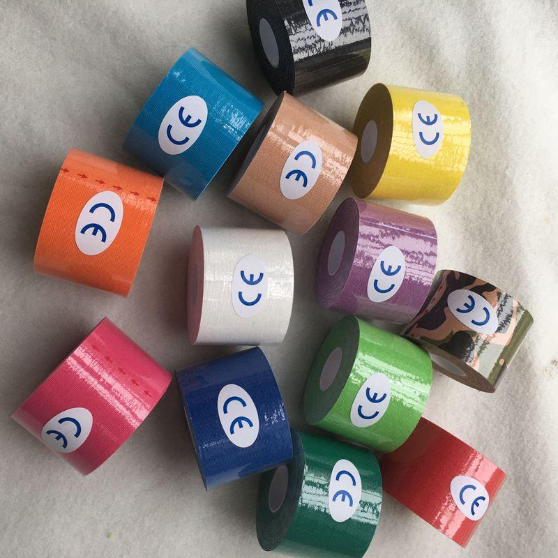 

5cm*5cm Kinesiology tape Therapy muscle tape watherproof safety sports bandage adhesive care physio strain support, White