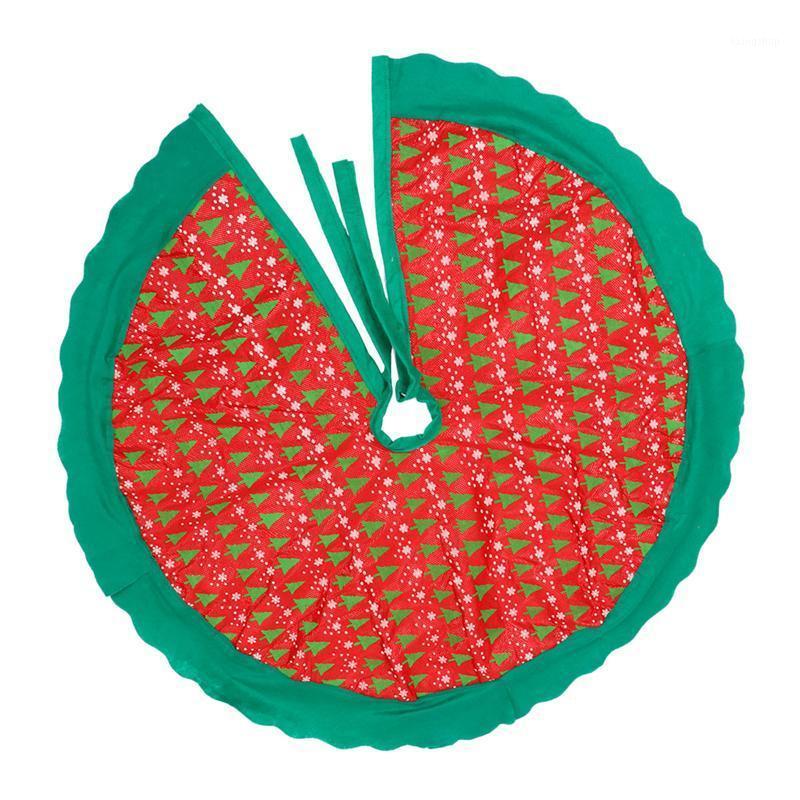 

1Pc Fashion Tree Skirt Creative Christmas Tree Skirt Carpet Christmas Decoration Bronzing Cloth Apron1