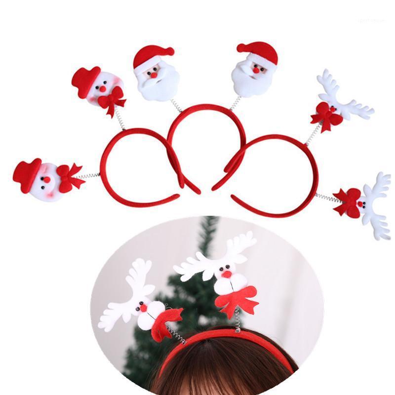 

1pc Gift Christmas Headband Santa Claus Snowman Deer Party Decorations Antlers Head Hoop Head Wrap Buckle Hairband Buckles1