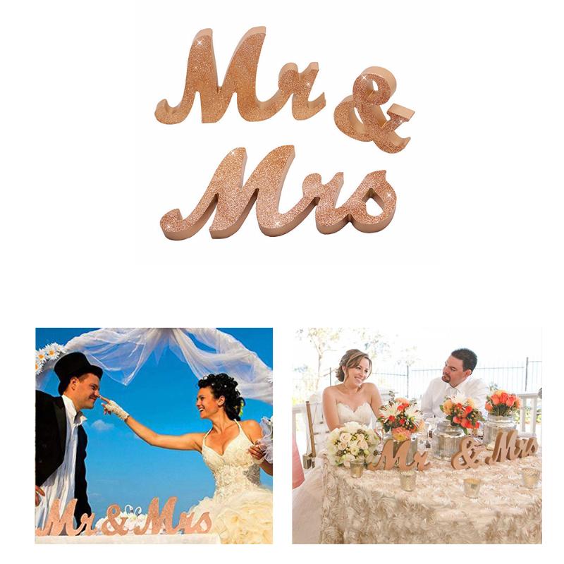 

MR & MRS Wedding Props Wedding Decoration Props Photography Prop Rustic Sign Party Decoration Creative Gift