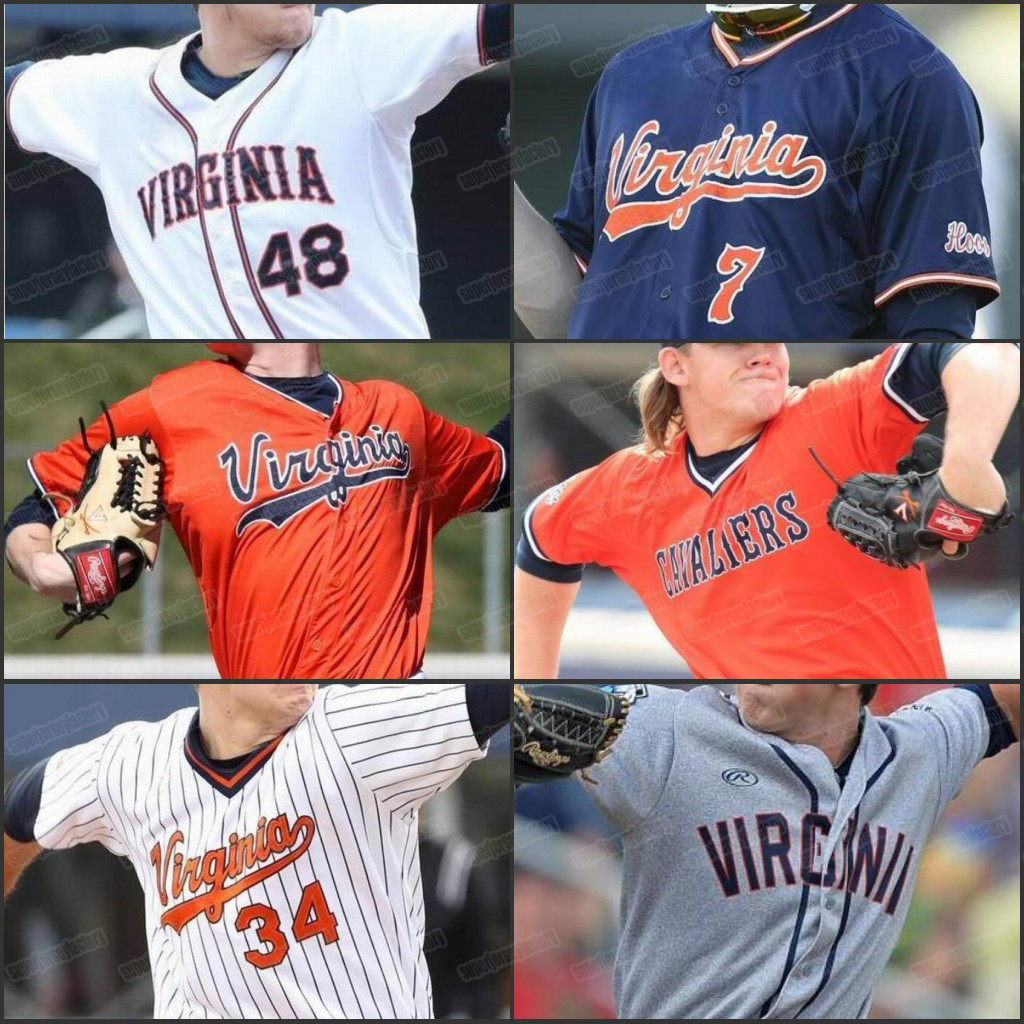 

Custom Virginia Cavaliers baseball stitched Jersey mens women youth Kyle Petri Griff Agee Evan Sleight Billy Price Stephen Schoch jerseys, White