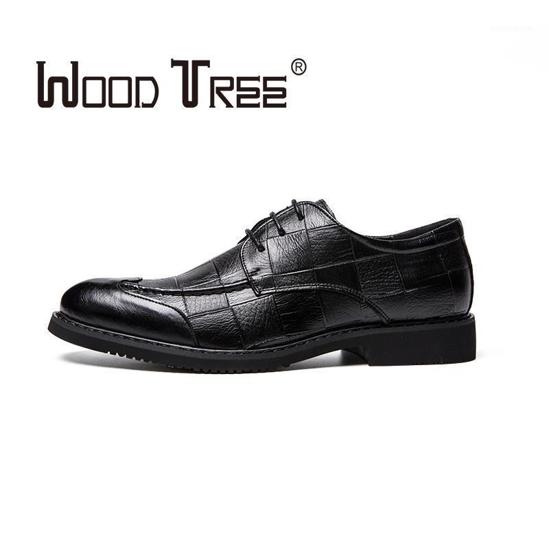 

WOODTREE 2020 Fashion Spring and Autumn Hot Sale Men's Leather Business Shoes Dress Shoes Comfortable1, Black
