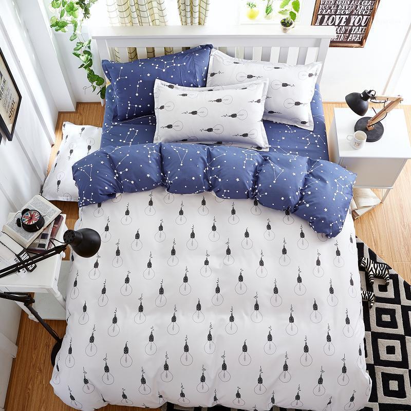 

UNIHOME Luxury Full/Queen Duvet cover set 300 thread count fiber reactive prints bedding set HUANYING1, As pic