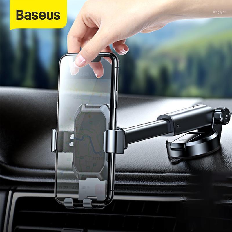 

Baseus Car Phone Holder Strong Suction Cup Car Mount Holder Degree Gravity Stand for Mobile Phone1, Black