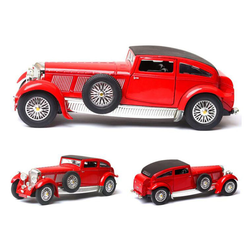 

Metal 1:28 Diecasts Scale Alloy 17.5 1930 CM Classic Vintage Pull Back car Vehicles model Toys F Children Kids Collection
