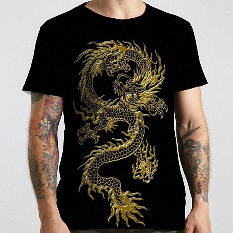 Men's Unisex Tee T shirt Shirt 3D Print Dragon Graphic Prints Animal Plus Size Round Neck Casual Daily Print Short Sleeve Tops Basic Designe