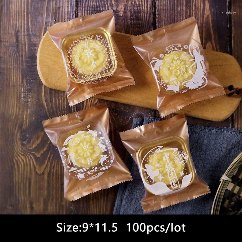 

100pcs/lot Candy Cookies Bag Homemade Frosted Pack Mid-Autumn Festival Elegant Fairy Nougat Wedding Party Snack Pack1