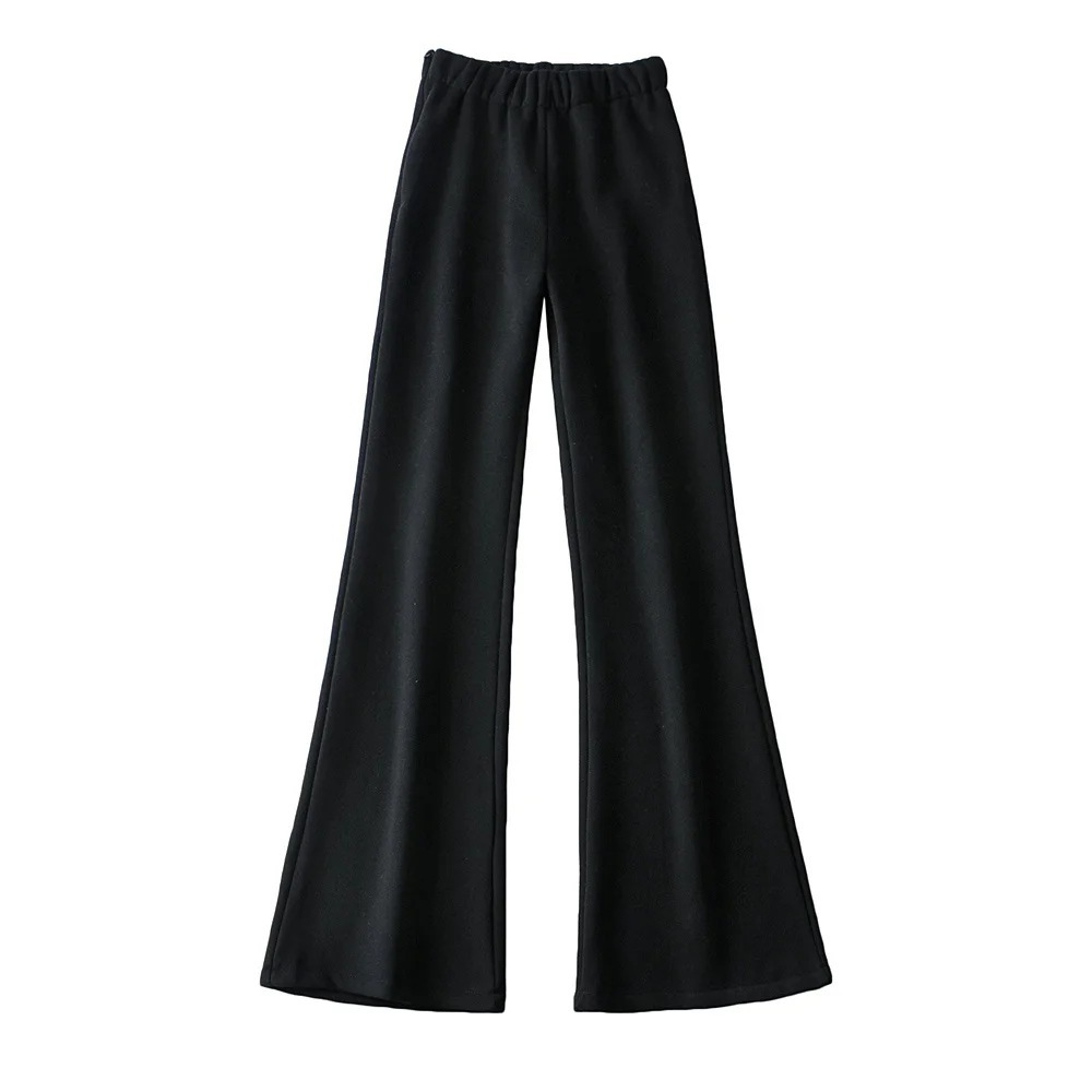 

2021 New Slacks Female Flares Europe and the United States Tall Waist Elastic Pants of Cultivate Morality Show Thin Bootleg Xywg, Dark grey