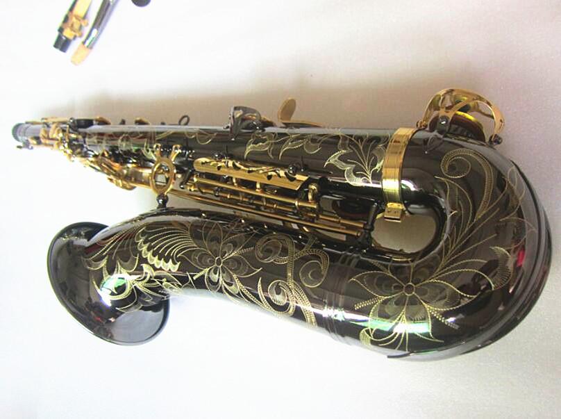 Tenor Saxophone New Yanagizawa High Quality B flat tenor Sax playing professionally paragraph Music Black nickel gold Saxophone and case-image-573993047