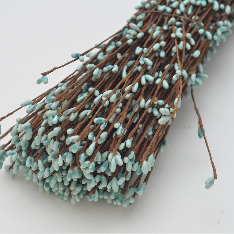 

Pip Berry Garland Vine Stem Baby Blue for Floral Head Ring Crafts Wedding Garland Decoration, Babyblue50stems