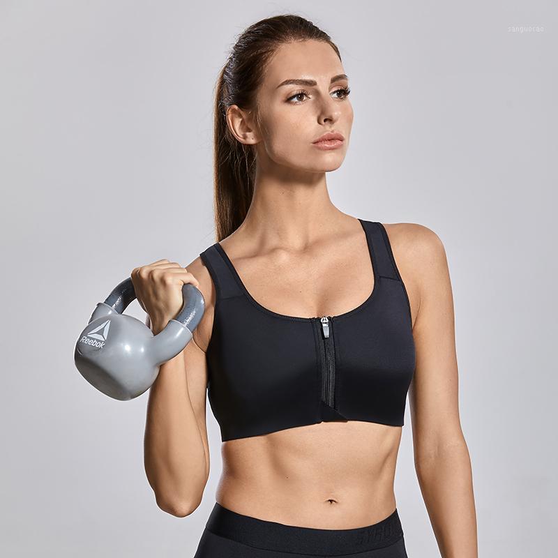 

Women's High Impact Front Zip Full Coverage Padded Wirefree Breathable Mesh Racerback Sports Bra1, Beige02