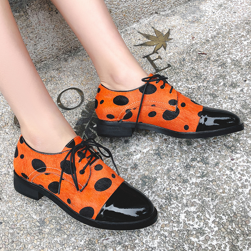 

2021 Hot Women Genuine Plus Size 22-26.5 in Length Pumps Women's Shoes Printed Leopard Hair BQAI, White