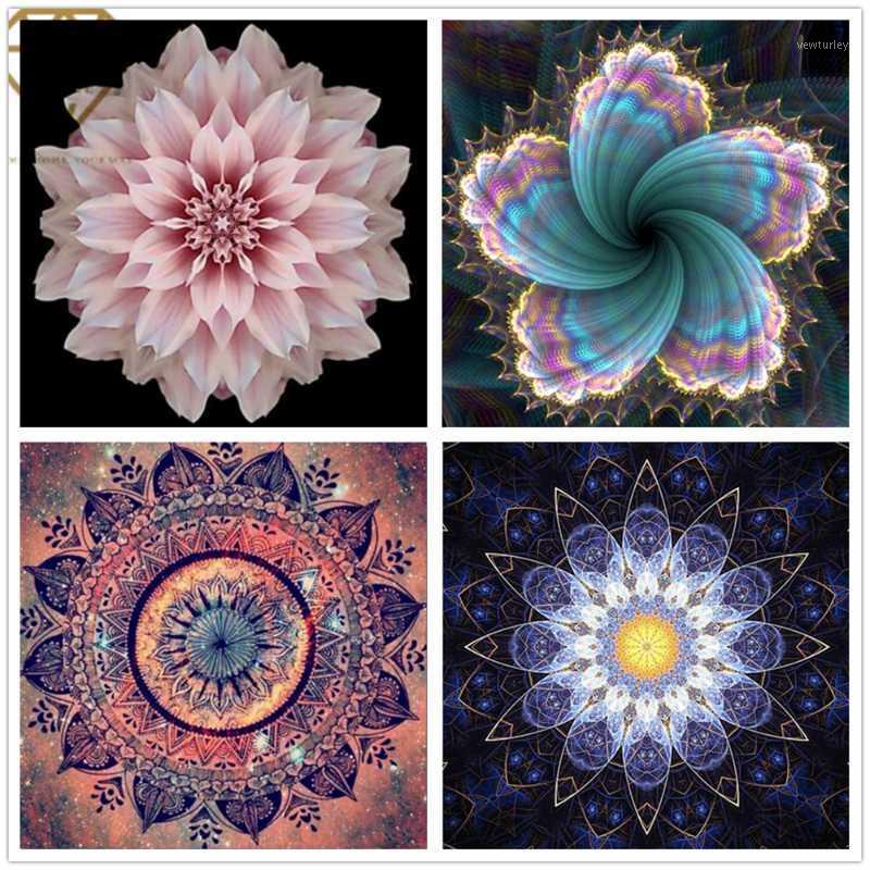 

Full square round diamond painting flower mandala painting 5D DIY diamond embroidery art mosaic cross stitch kit home decoration1