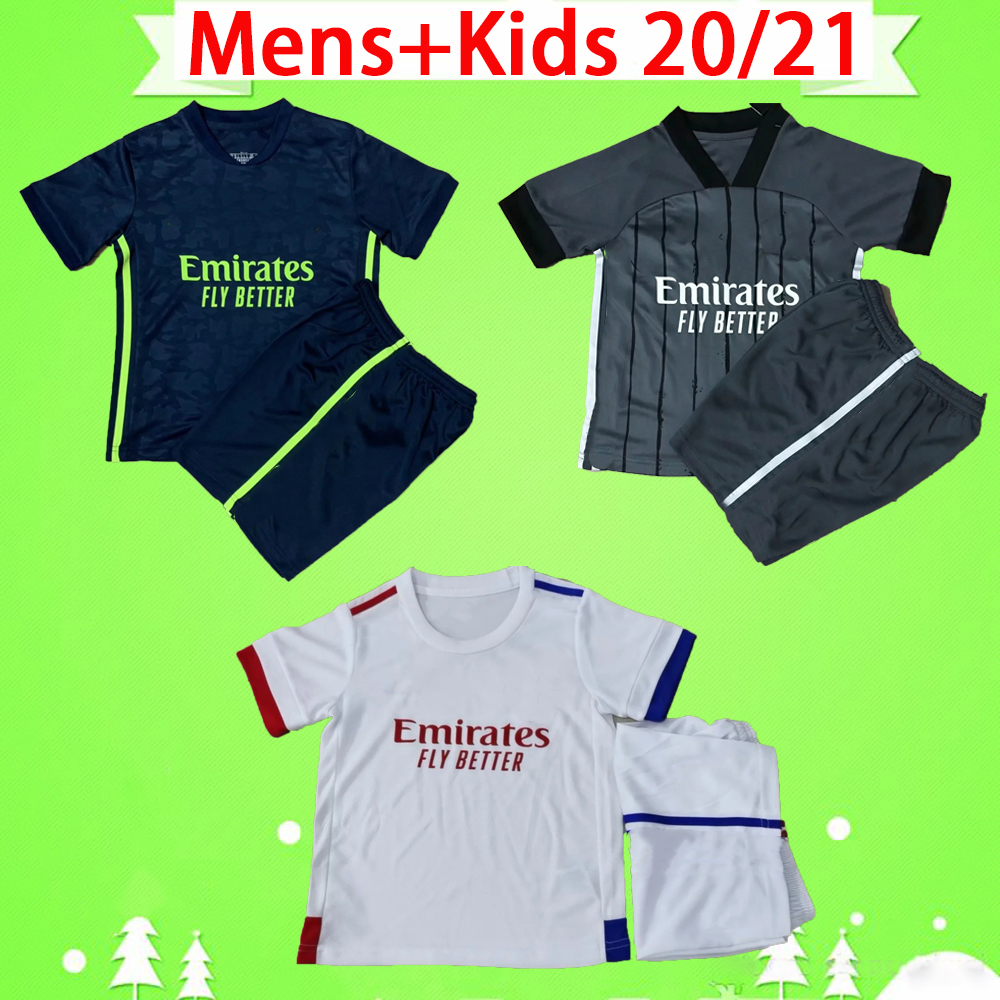 

Adult +  21 lyon Maillot de foot soccer jerseys 2020 2021 mans suit football shirts boys set TRAORE MEMPHIS