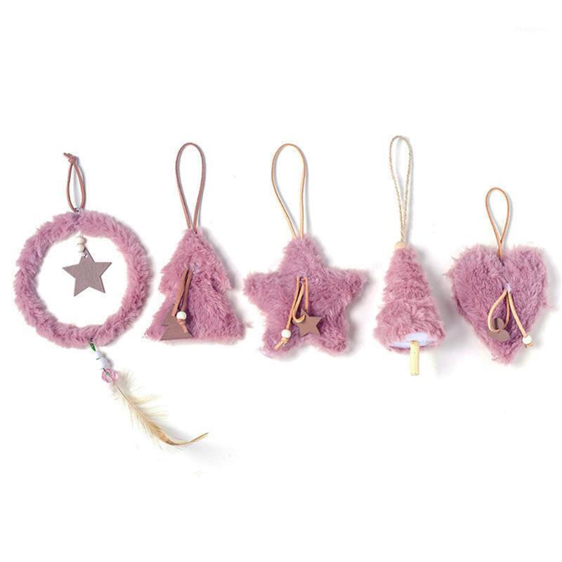 

5 Pcs Plush Hanging Decoration Pendants Ornaments for Christmas Tree Home Party J99Store1