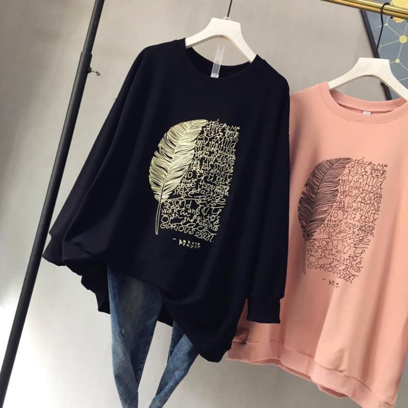 

Hoodies For Women 2020 Slim New Sweatshirt Autumn Oversized Loose And Thin Couple Bottoming Shirt Pullover Sprinting, Black