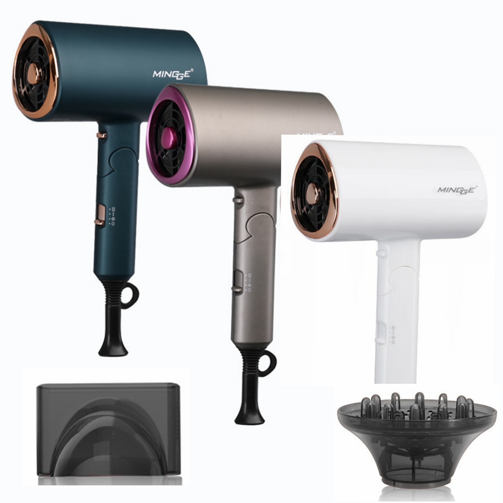 

1800W Professional Hair Dryer Strong Wind Salon Dryer Hot Cold Dry Hair Negative Ionic Foldable Blower Electric Hairdryer
