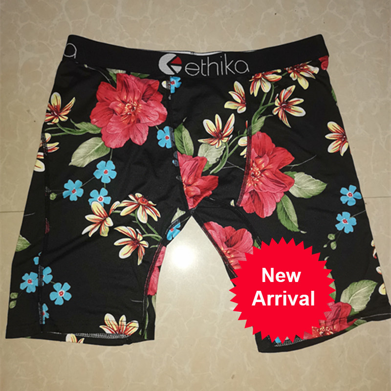 

Ethika Boxers Men' Staple Underwear Sports Hip Hop Rock Excise Underwear Skateboard Street Fashion Streched Quick free shipping ABDDA, As picture show
