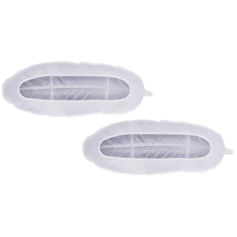 

Resin Tray Mold,Feather Shape Silicone Mold,Resin Bracelet Mold, Jewelry Tray Mold,for DIY Making Jewelry Rack 2Pcs