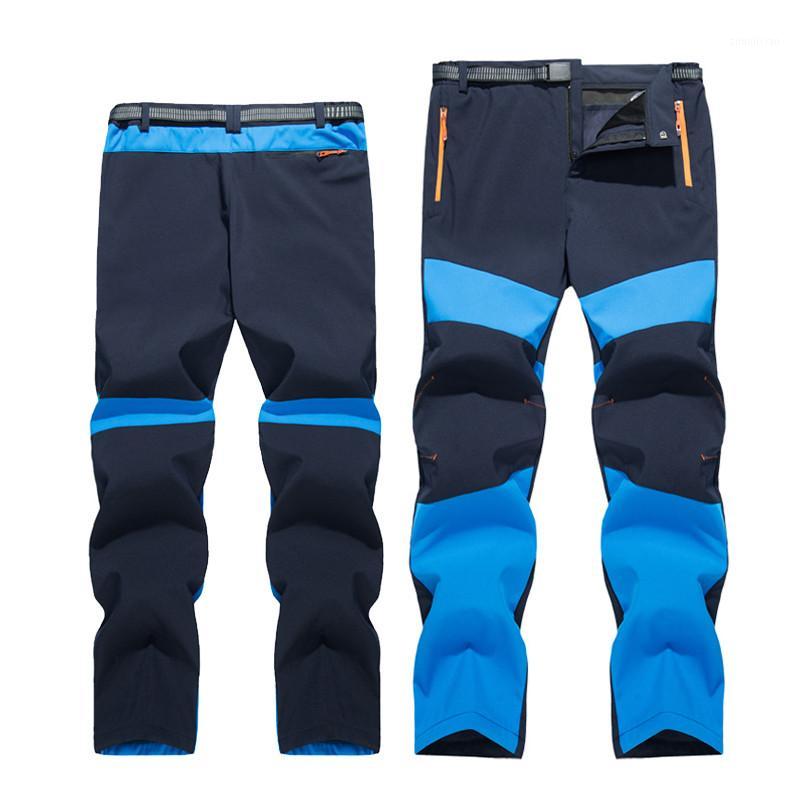 

2020 New Hiking Pants Winter Men Women Outdoor Softshell Trousers Waterproof Windproof Thermal for Camping Ski Climbing Pants1, Green