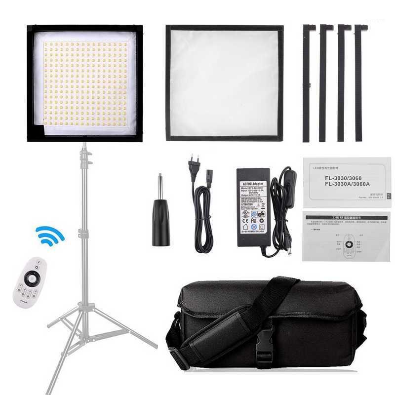 

FL-3030 LED Video Light 30x30cm Fabric Light Handheld Photography Lamp Studio Lamp Foldable 5500K CRI90 with Remote Control1