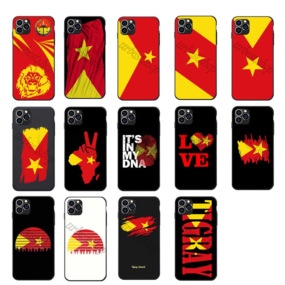 

Tigray National Flag Theme I Love Landscape Map Heart Coat Of Arm Antique TPU Phone Cases For iPhone 6 7 8 S XR X Plus 11 Pro Max SE 2020, Tigraya5