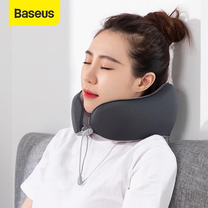 

Baseus U Shaped Memory Foam Neck Pillows Travel Pillow Soft Slow Rebound Space Travel Pillow Solid Neck Cervical for Office Nap