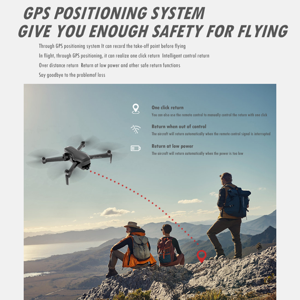 

2020 CSJ X7 PRO GPS Drone with Camera 4K 5G Wifi 2-axis Gimbal Brushless RC Quadcopter Optical Flow Positioning Foldable Drones, 1 battery with bag