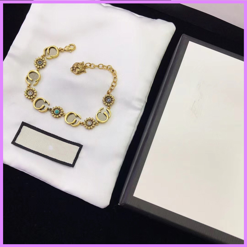 Women New Fashion Bracelet Designer Jewelry Womens Retro Gold Bracelets Ladies For Party Accessories With Diamonds Chain D223102F-image-756340940