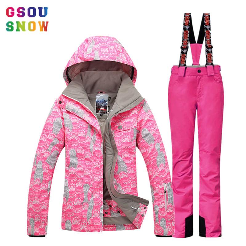 

Gsou Snow Ski Clothing Jackets Brands Womens Chaquetas Mujer Pants Casaco Feminino Wintersport Abrigos Invierno 2020 Suit Winter, 03